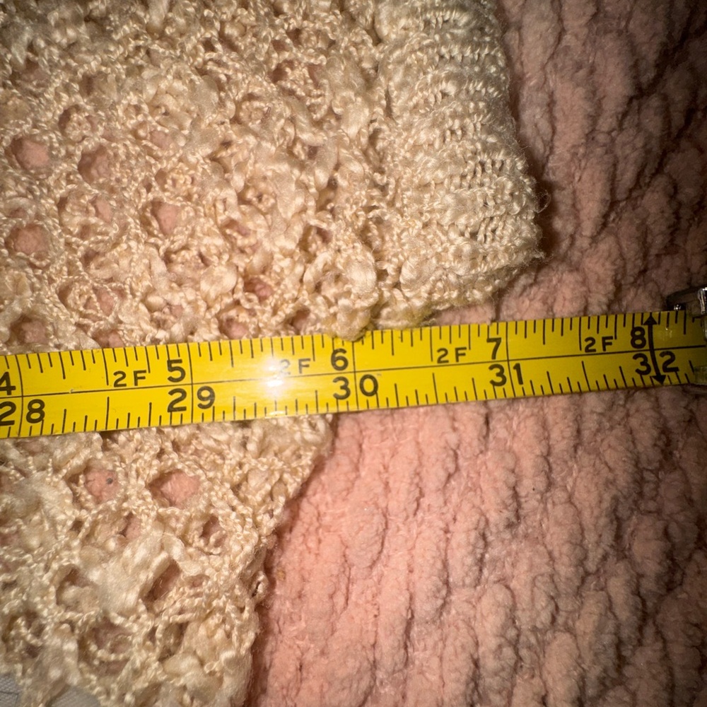 POL Crochet Fringe Boho Top – Size Large - Picture 4 of 9